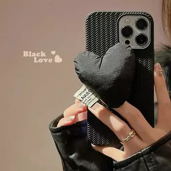 Нескользящий противоударный чехол для телефона с мультяшным плюшевым сердечком Love 3d Heart для Iphone 11 12 Promax 7 8 Plus Xsmax Xr X 13 14 Pro Max for iphone 7 8 plus