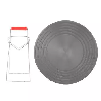 Нескользящий рассеиватель для газовой плиты с подъемником для решетки, тонко шлифованная пластина-рассеиватель тепла из алюминиевого сплава для 24cm / 9.4in