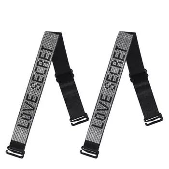 Нескользящий ремень с пряжкой, бюстгальтер, плечевой ремень, нижнее белье с надписью, плечевой ремень, ремень для бюстгальтера со стразами, женский ремень чёрный