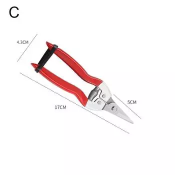 Нескользящий секатор, садовые ножницы, секатор, секатор с микро-кончиком, триммер для листьев, прямые ножницы для обрезки растений