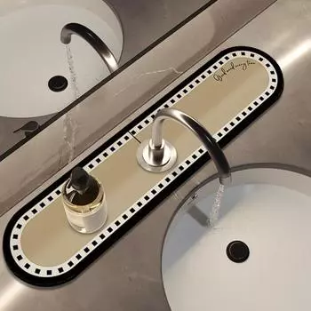 Нескользящий сильный водопоглощающий быстросохнущий легко чистящийся водонепроницаемый протираемый коврик Товары для дома L хаки