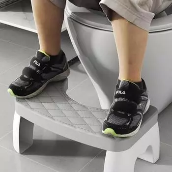 Нескользящий табурет для ног Пластиковый табурет для какашек Детский табурет для унитаза Табурет для унитаза Приучение к горшку чёрный