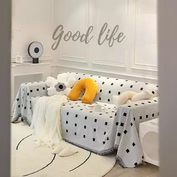 Нескользящий тканевый чехол для дивана INS, полное покрытие, одеяло, чехол на спинку, полотенце, универсальный универсальный чехол для четырех сезонов, универсальный чехол 180*150cm