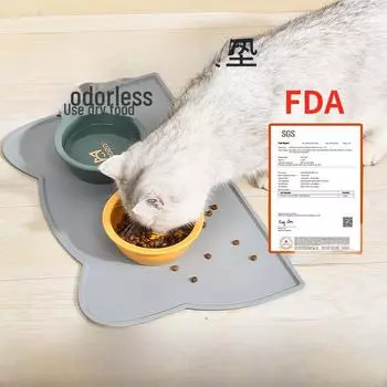 Нескользящий, водонепроницаемый силиконовый коврик для кошек и собак Minimum order: 300 pcs (2 boxes)