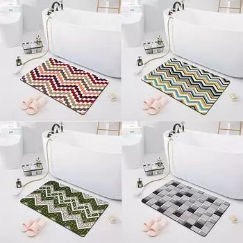 Нескользящий впитывающий коврик для крыльца, коврик для двери, туалета, душа, ковер для ванной комнаты, спальни, украшение пола, кухонный ковер 40x60cm
