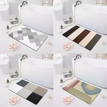Нескользящий впитывающий коврик для ванной комнаты, коврик для двери спальни, кухонный коврик для ванной комнаты, ковер для душа 40x60cm