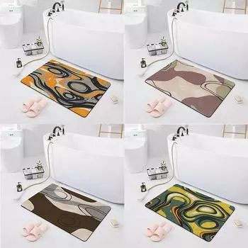 Нескользящий впитывающий коврик для ванной комнаты, пол в коридоре, кухонный коврик для двери, ковер для ванной комнаты, душевой комнаты, ковер 40x60cm