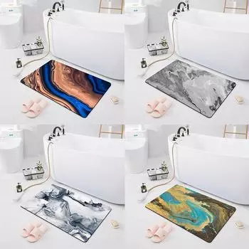 Нескользящий впитывающий коврик для ванной комнаты, ковер для туалета, душевой комнаты, спальни, коридора, дверной коврик, кухонный напольный ковер 40x60cm