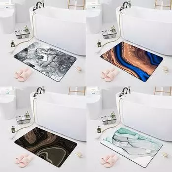 Нескользящий впитывающий коврик для ванной комнаты, ковер для туалета, душевой комнаты, спальни, коридора, кухонный дверной коврик, ковер 40x60cm