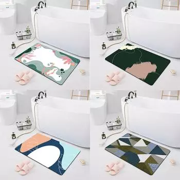 Нескользящий впитывающий коврик для ванной комнаты, дверной коврик для спальни, кухонный напольный коврик, коврик для душа в ванной комнате 40x60cm