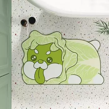 Нескользящий впитывающий коврик для ванной с рисунком 40x60cm