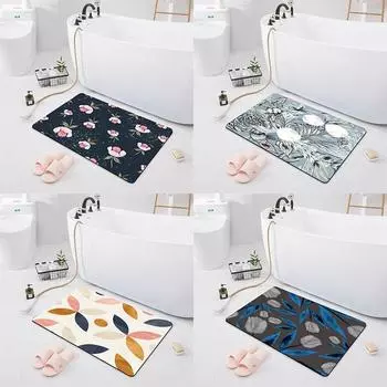 Нескользящий впитывающий коврик для входной двери, коврик для ванной комнаты, душа, ковер для дома, ванной комнаты, спальни, кухни, ковер 40x60cm