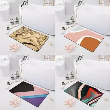 Нескользящий впитывающий коврик, коврик для входной двери, коврик для душа в ванной комнате, пол в спальне, кухонный коврик 40x60cm