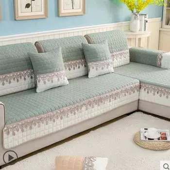 Нескользящий защитный чехол для дивана, четырехсезонный универсальный эластичный угловой диван, подушка для дивана, диван-полотенце, 1/2/3/4-местный для гостиной 70x70