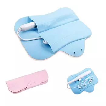 Нескользящий защитный чехол для щипцов для завивки волос силиконовый выпрямитель для волос сумка для хранения для женщин розовый