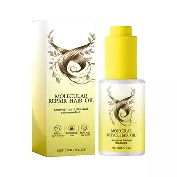 Несмываемая молекулярная маска для волос 30 мл Маска для волос Уход за волосами One Size жёлтый