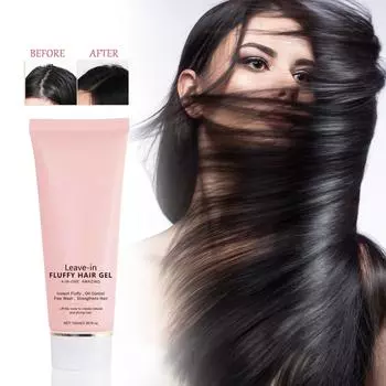 Несмываемый гель для сухих волос, 4 в 1 Несмываемый гель для сухих волос придает объем, очищает, разглаживает волосы и придает им объем, 100 мл белый