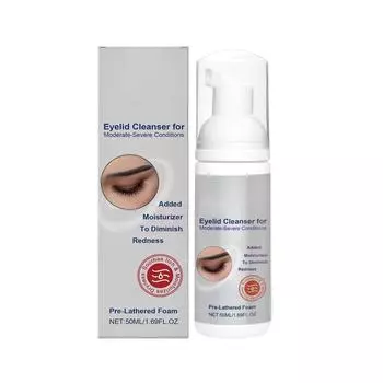 Несмывающее очищение век и ресниц уменьшает покраснение глаз, увлажняет при сухости и снимает зуд.. Несмываемый 50 мл One Size