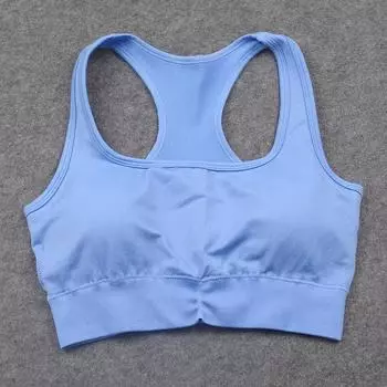 Nessaj Йога Бюстгальтер Женщины Бег Фитнес Нижнее Белье Без Рукавов Укороченный Топ Высокоэластичный Спортивный Бюстгальтер