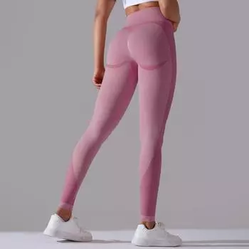 Nessaj, леггинсы с подтяжкой ягодиц, женские брюки для йоги, бесшовные леггинсы с эффектом пуш-ап для тренажерного зала, спортивные колготки для фитнеса S оранжевый