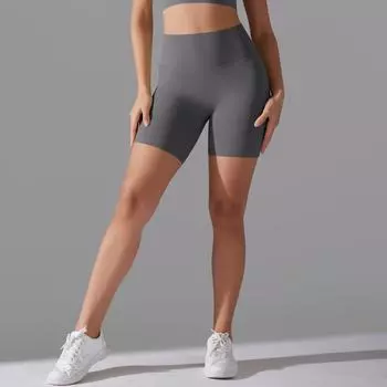 Nessaj Push Up Фитнес шорты женские тренажерный зал быстросохнущие спортивные тренировки короткие леггинсы эластичные шорты для йоги S коричневый