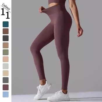Nessaj женские бесшовные брюки для тренажерного зала, йоги, эластичные бедра, пуш-ап, леггинсы для фитнеса S