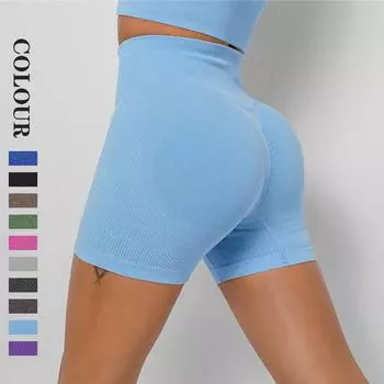 Nessaj женские бесшовные шорты для спортзала, спортивные леггинсы с эффектом пуш-ап, короткие брюки с высокой талией, повседневные шорты для фитнеса