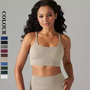 Nessaj женское спортивное нижнее белье для тренажерного зала, высокопрочный жилет для фитнеса, быстросохнущий бюстгальтер для йоги, уличная майка для бега S темно-синий