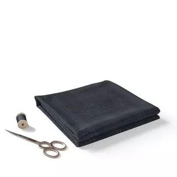 Несшитый костюм-тройка в синюю клетку - 70% вискоза, 30% полиэстер 1 meter темно-синий