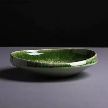 Нестандартная керамическая обеденная тарелка Западная тарелка Суповые тарелки Десертная чаша Фруктовый поднос Салатница Тарелки для сашими Посуда для ресторана