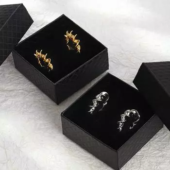 Нестандартные серьги из высококачественной нержавеющей стали, женские трендовые серьги с покрытием 18 карат, сохраняющие цвет, простые, легкие, роскошные