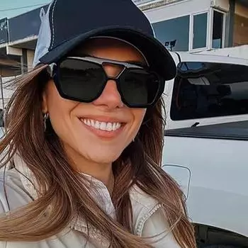 Нестандартные солнцезащитные очки с двойной перемычкой, модные женские персонализированные солнцезащитные очки для активного отдыха, путешествий и спорта