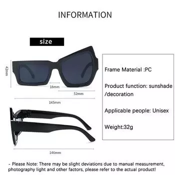 Нестандартные солнцезащитные очки Выбирающие брови Причудливые солнцезащитные очки белый