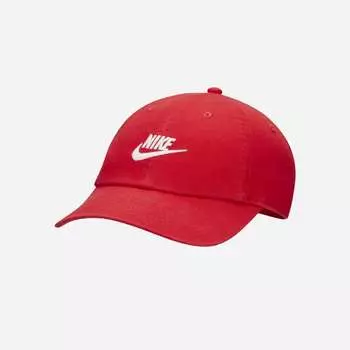 Неструктурированная мытая кепка Nike Club Futura Университетская красная FB5368-657