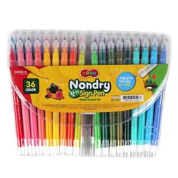 Несухой ароматизированный маркер Donga Pencil, 36 цветов, разные цвета, 1 штука, корейские игрушки