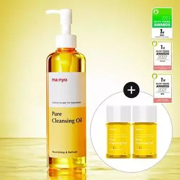 [Нет. 1 в течение 3 лет подряд] Очищающее масло Manyo Factory Pure Cleansing Oil, 300 мл + 25 мл x 2, ограниченный выпуск, очищающее средство для Кореи