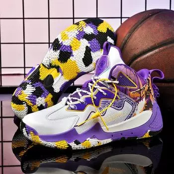 нет. 23 Баскетбольные кроссовки мужские новые кожаные детские кроссовки дышащие, нескользящие, износостойкие тренировочные кроссовки 36 синий