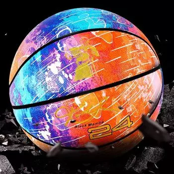 нет. 7 баскетбольных мячей из полиуретанового материала, нескользящих и износостойких для занятий спортом на открытом воздухе. 7# оранжевый