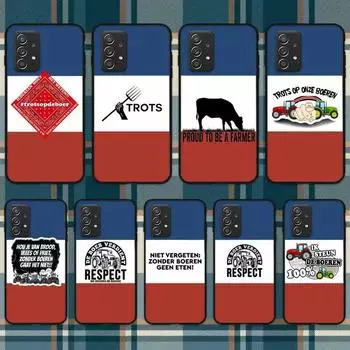 Нет фермеров, нет еды Trots Op De Boer чехол для телефона Samsung Galaxy A02 A12 A21 A22 A32 A41 A42 A51 A71 A72 Shell SamsungA20s