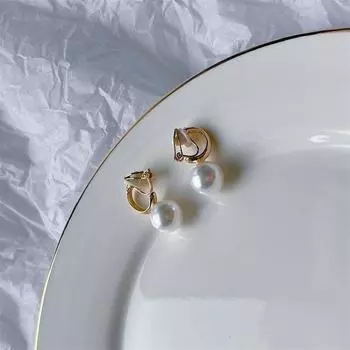 Нет необходимости в ушных клипсах для девочек без пирсинга, серьги с имитацией жемчуга для девочек, винтажные серьги для девочек, нежная девочка