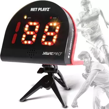 Net Playz Personal Speed Radar Detector Gun for Major League Baseball Bat and Soccer Shooting Speed Multi-Sport Pitching, Swing, чёрный