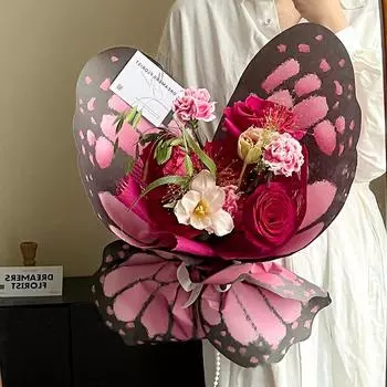 Netflix Крылья бабочки Оберточная бумага для букета Оберточная бумага для цветов Моделирование