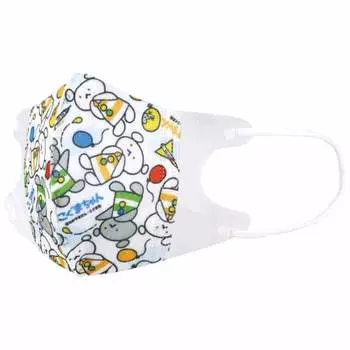 Нетканая 3D-маска для скейтера, 7 предметов, для детей 2-3 лет, трехслойная конструкция, маленький медведь 23 MSKB1N-A