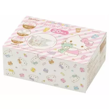 Нетканая 3D-маска Skater, 3-слойная структура, для детей 2-3 лет, Hello Kitty, 20 штук, дополнительная коробка MSKB20-A