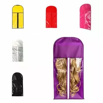 Нетканый чехол для парика, пылезащитный чехол для парика, красный чехол для хранения парика