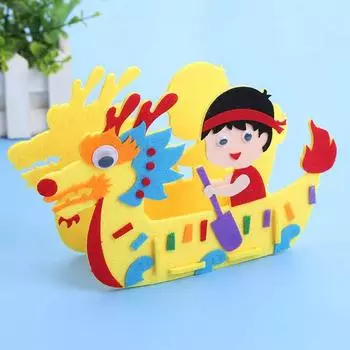 Нетканый дракон лодка DIY орнамент ручной работы детские игрушки ручной работы образовательные style 3