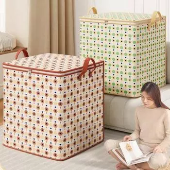 Нетканый материал для одежды, багажная сумка для переезда, большая вместимость, ящик для сортировки одежды и брюк, шкаф 30L кофейный