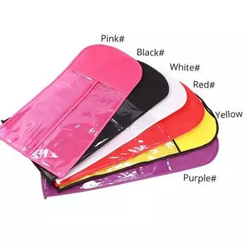 Нетканый прозрачный мешок для хранения париков розы красного