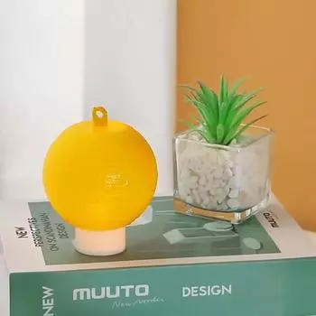 Нетоксичное средство для уничтожения мелких летающих насекомых в помещениях, уничтожение плодовых мух, комаров, фруктовых магазинов, кухонных мусорных баков, липкие шарики от мелких летающих насекомых 1pcs жёлтый