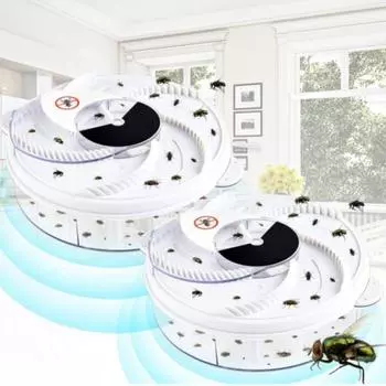 Нетоксичный ловушка для насекомых-вредителей, вращающаяся ингаляционная ловушка для мух, взрывобезопасная для беременных женщин белый